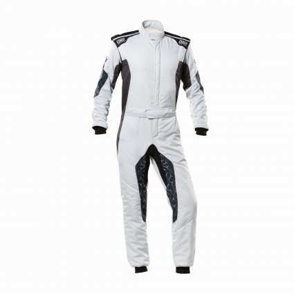 OMP Tecnica Hybrid Race Suit Silver/Black